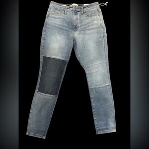NWT PATCHWORK high rise skinny jeans by Universal Threads Size 8 Reg